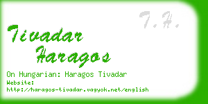 tivadar haragos business card